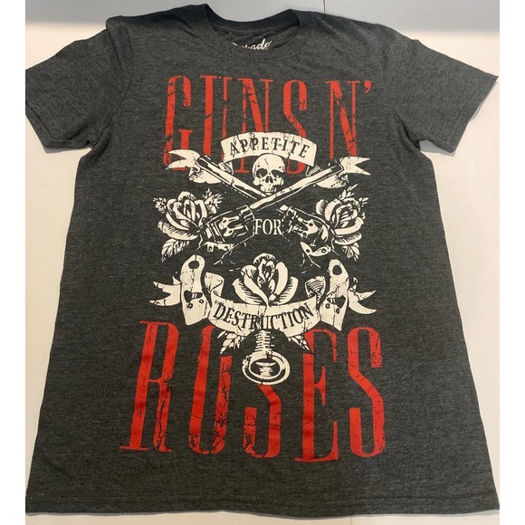 GUNS N ROSES  Size Small Appetite for Destruction Tee Dark Gray - Picture 1 of 5